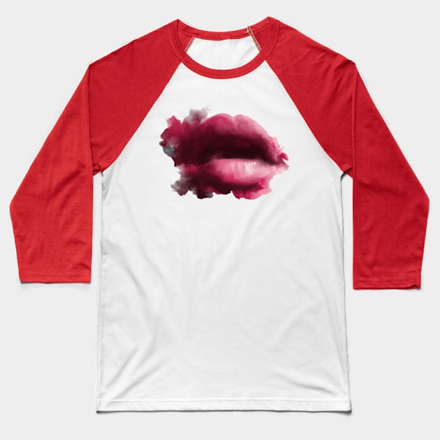 Lips Baseball T-Shirt by Ontav